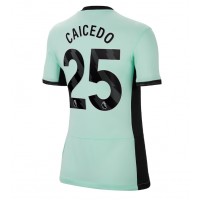 Chelsea Moises Caicedo #25 Tretí Ženy futbalový dres 2023-24 Krátky Rukáv